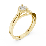 Gold Ring DDLR-824, Yellow Gold, view 2