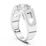 Gold Ring SBMR(45), White Gold, view 1