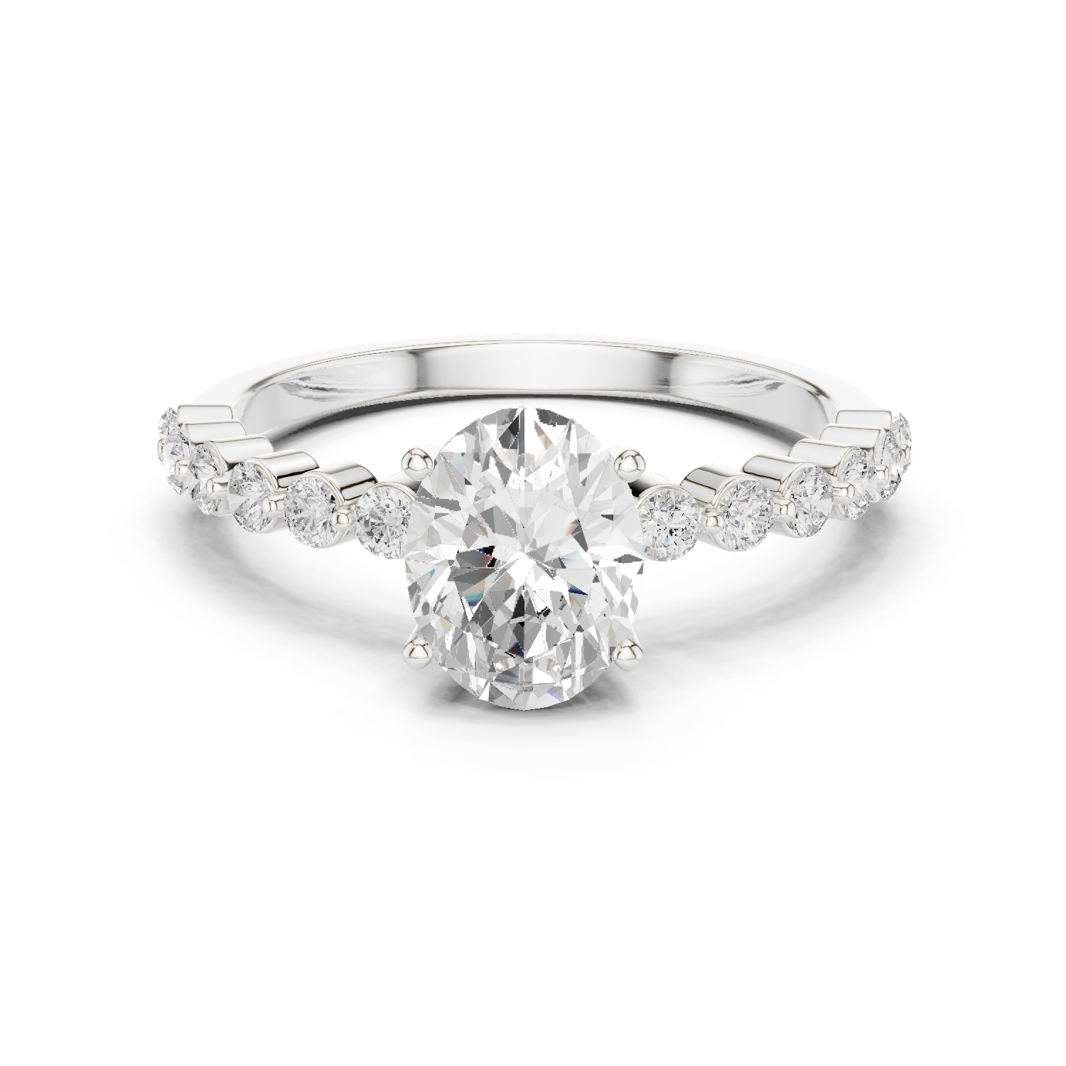 Gold Ring DDLR-1058, White Gold