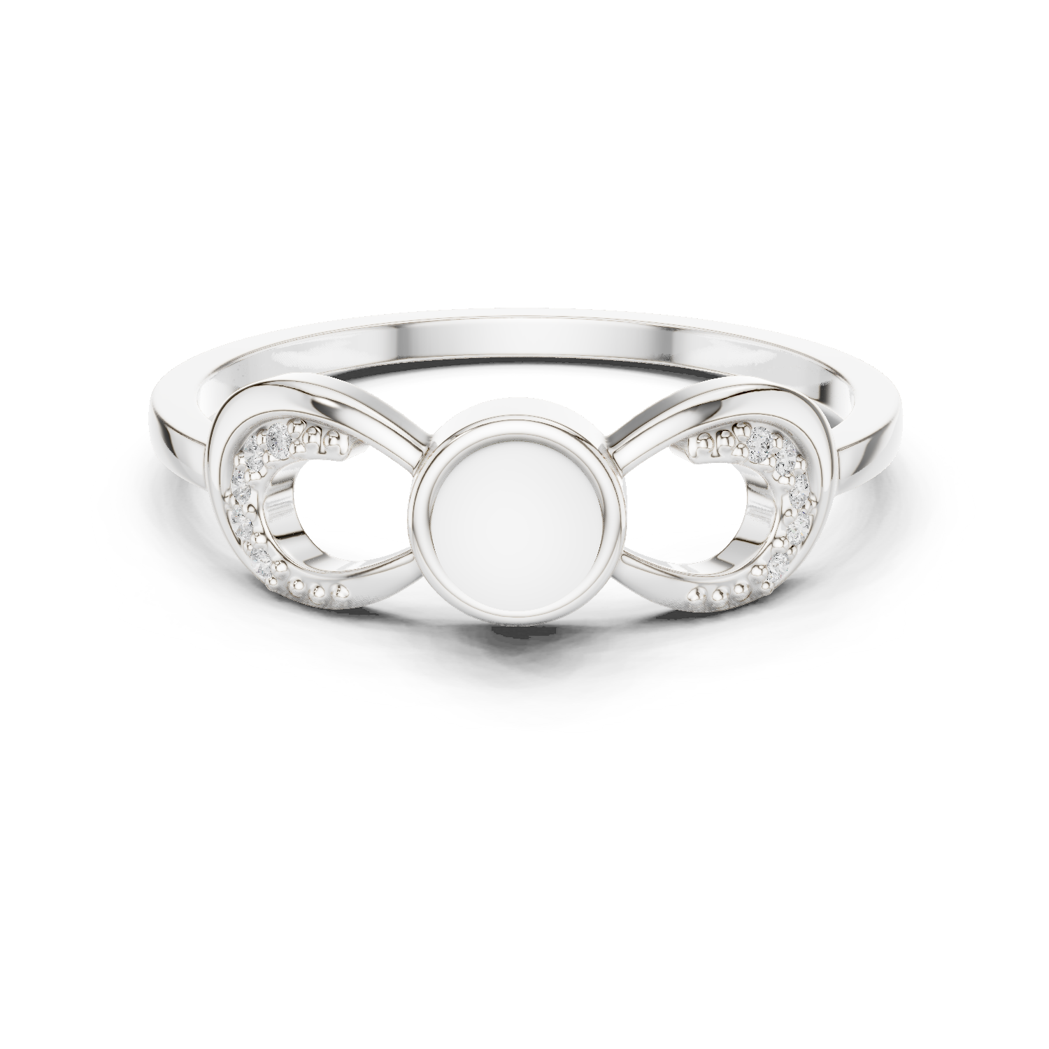 Gold Ring DDLR-743, White Gold