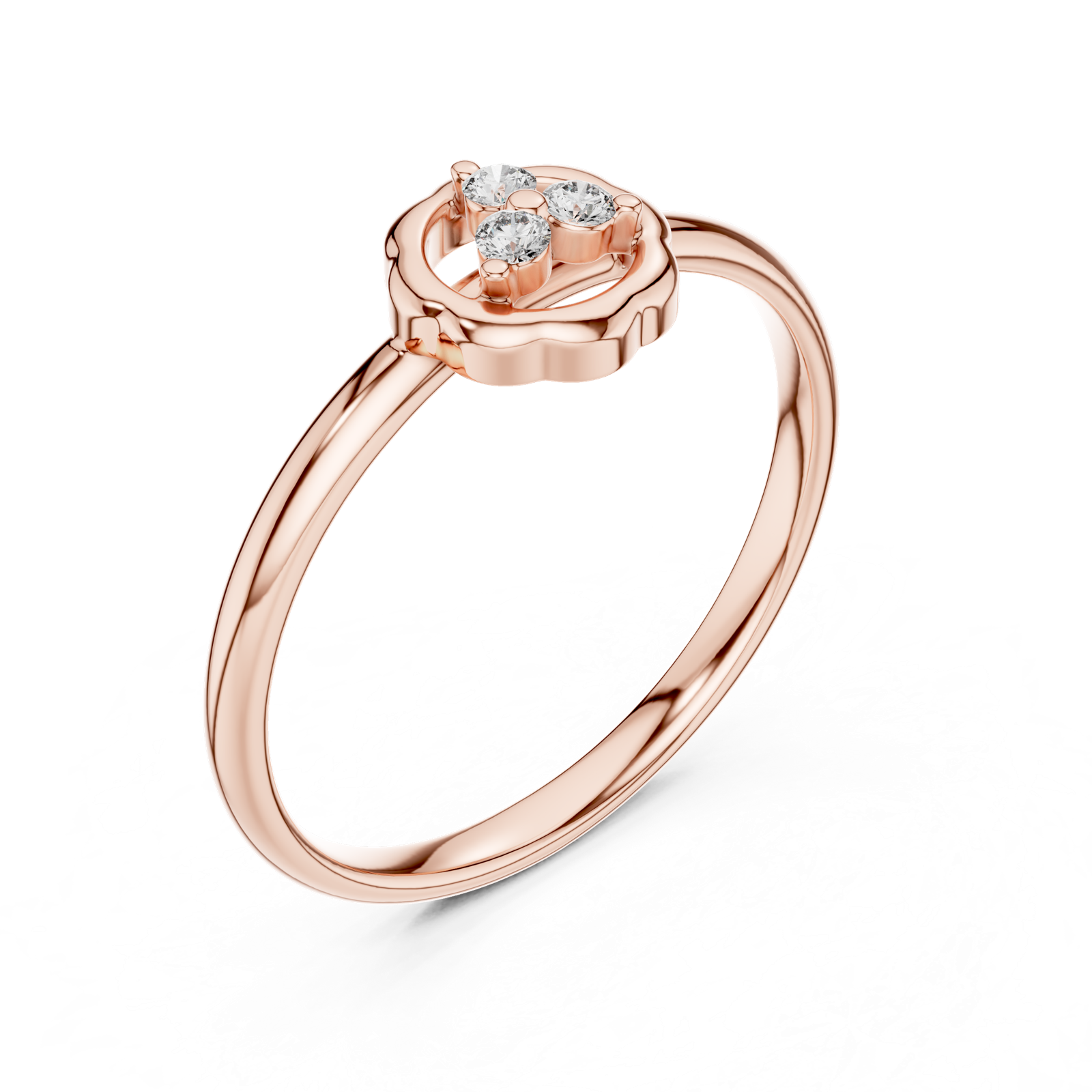 Gold Ring 1 (403), Rose Gold, view 2