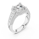 Gold Ring DDLR-262, White Gold, view 2