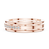 Gold Ring ALR-1, Rose Gold, view 3
