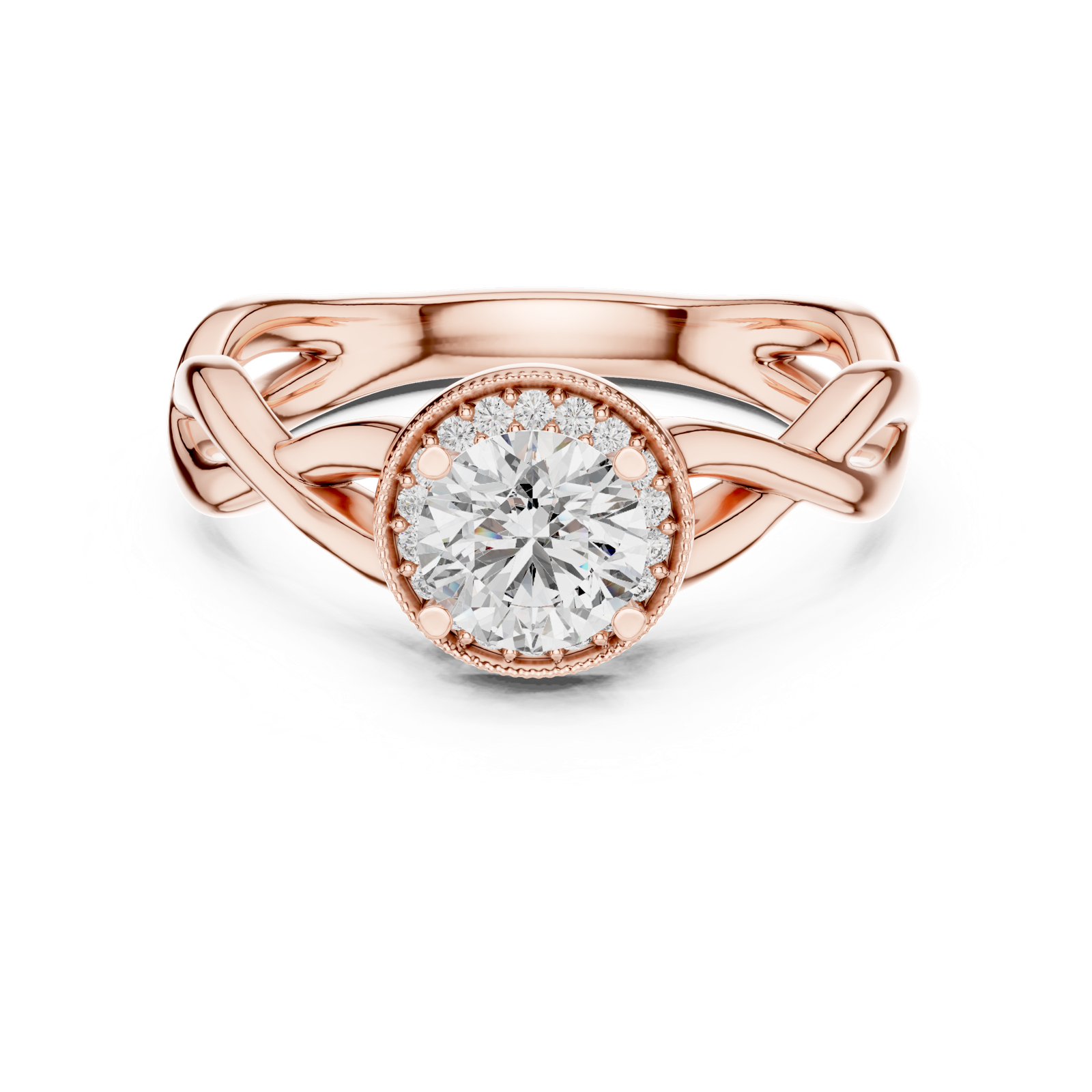 Gold Ring LR-0208, Rose Gold