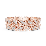 Gold Ring R35, Rose Gold, view 3