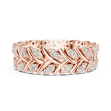 Gold Ring R35, Rose Gold, view 3