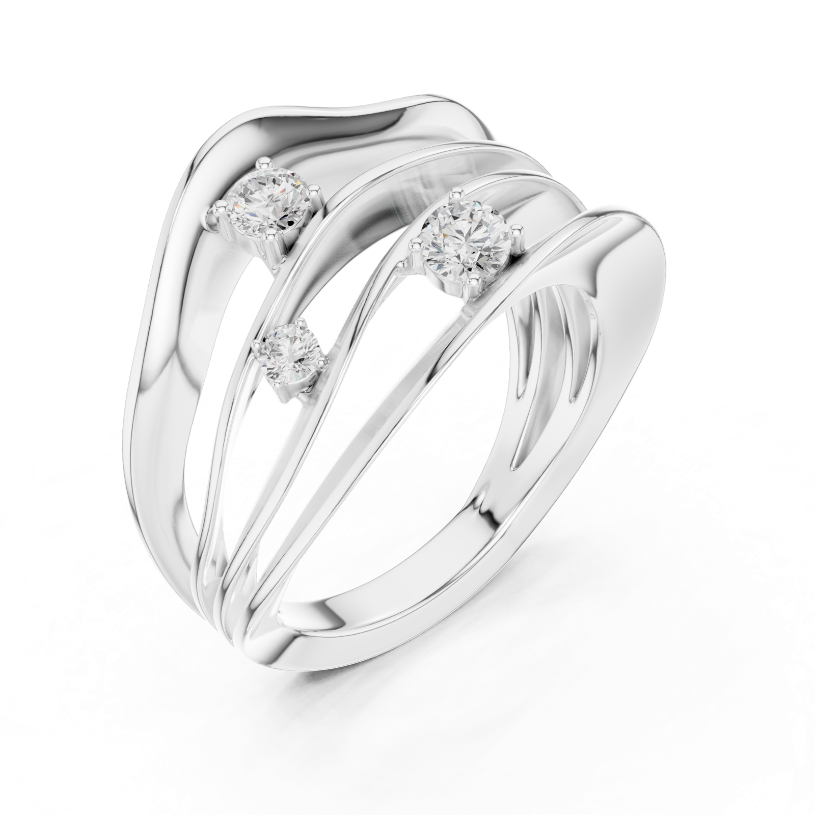 Gold Ring SBWR(64), White Gold, view 2