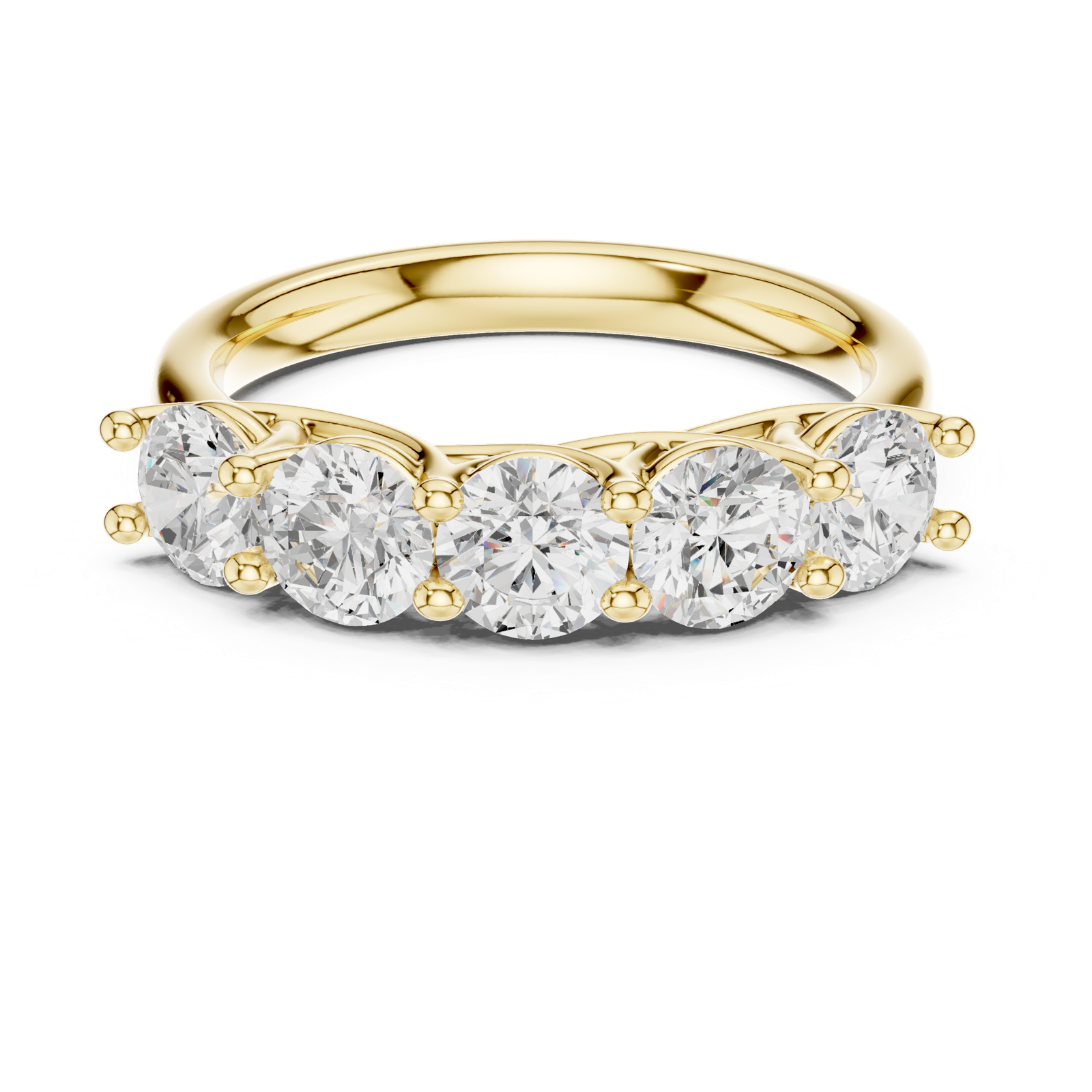 Gold Ring DDLR-719, Yellow Gold, view 4