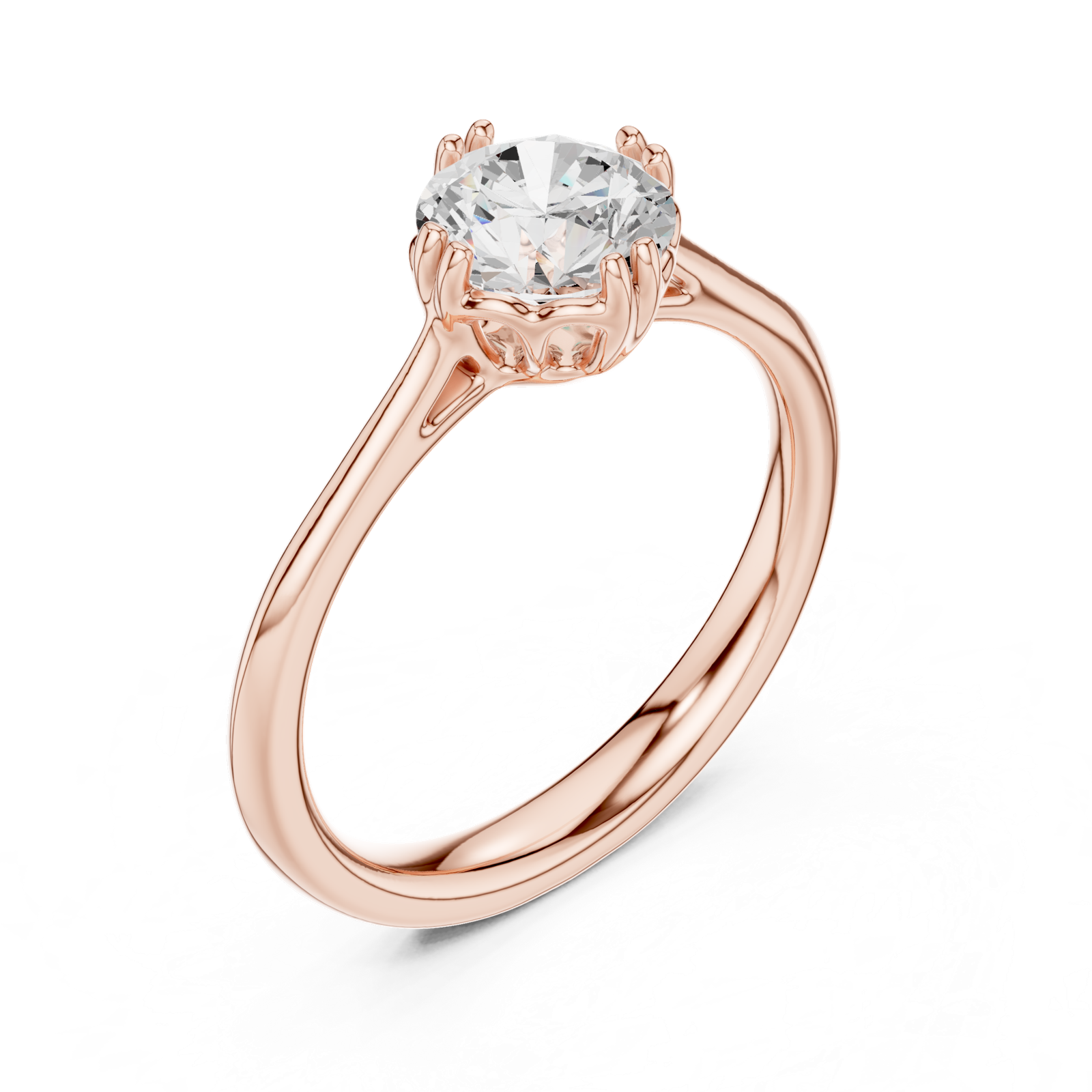 Gold Ring DDLR-552, Rose Gold, view 2