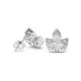 Gold Earrings AGDER-219, White Gold