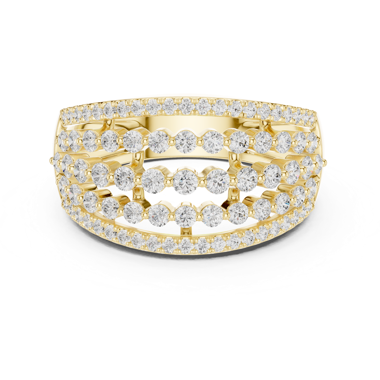 Gold Ring DDLR-759, Yellow Gold, view 4