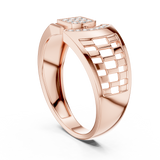 Gold Ring LR-01 (4), Rose Gold, view 1