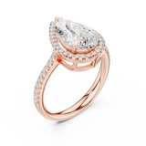 Gold Ring DDLR-747, Rose Gold, view 2
