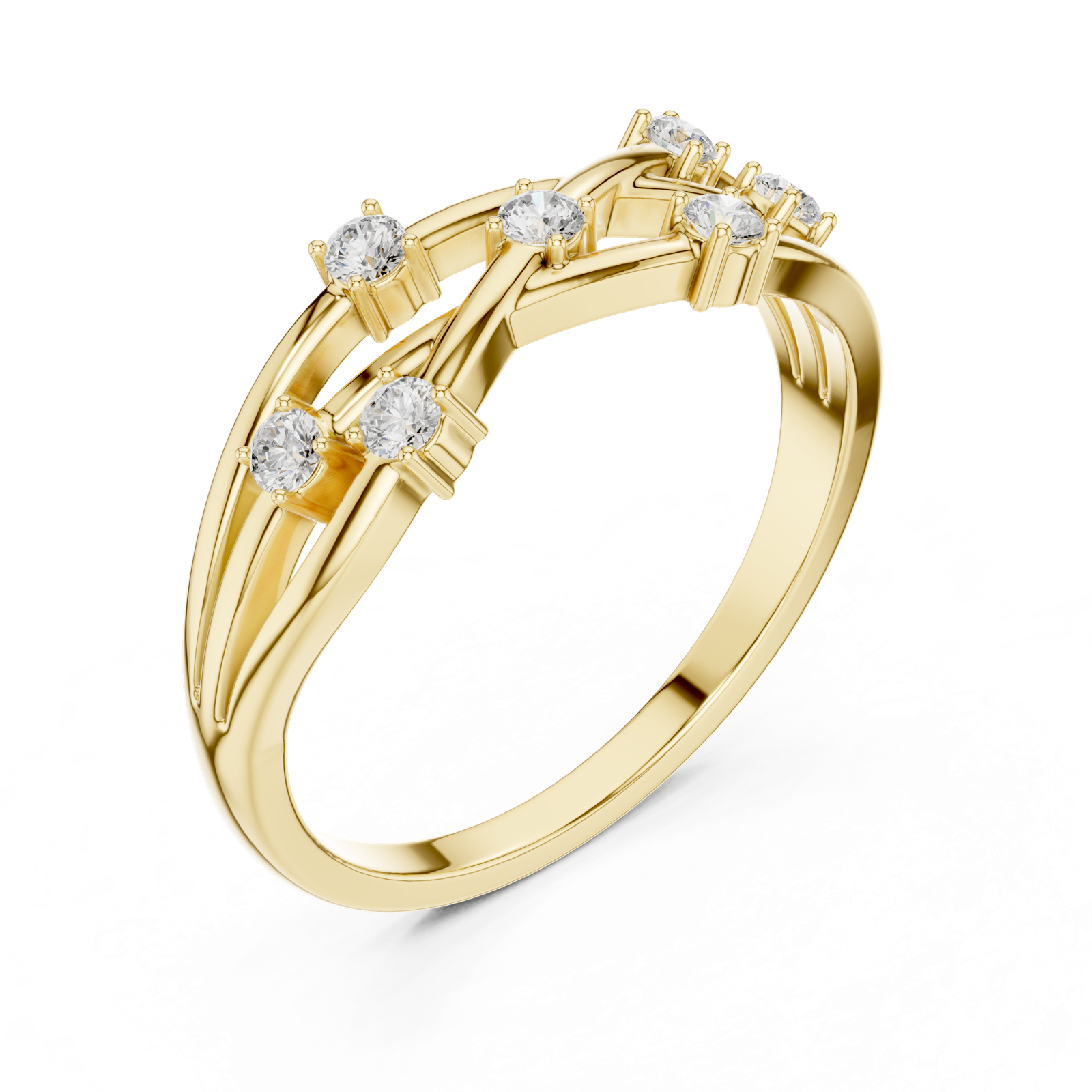 Gold Ring SBWR(44), Yellow Gold, view 2