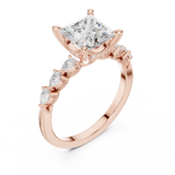 Gold Ring DDLR-1007, Rose Gold, view 2