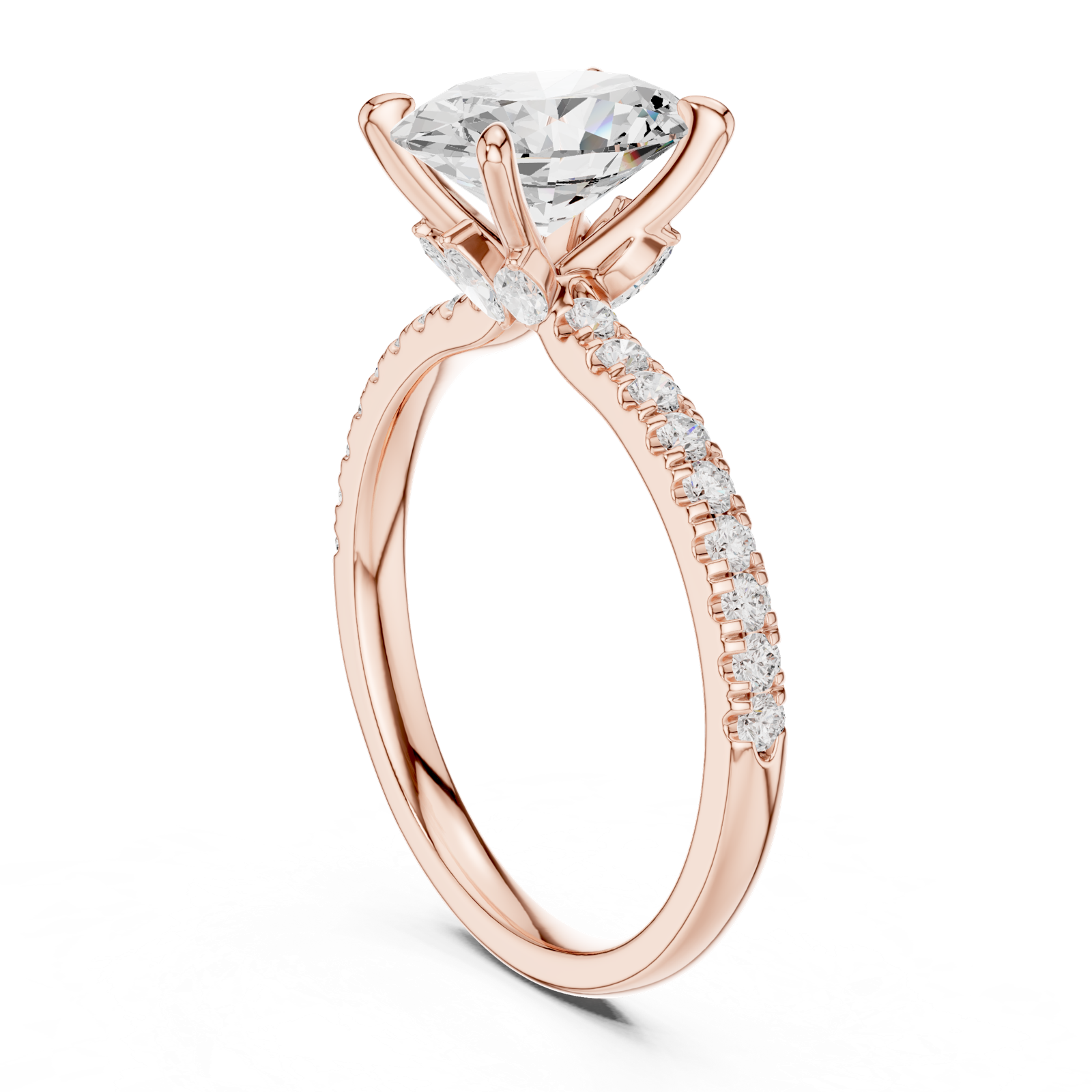 Gold Ring DDLR-1013, Rose Gold