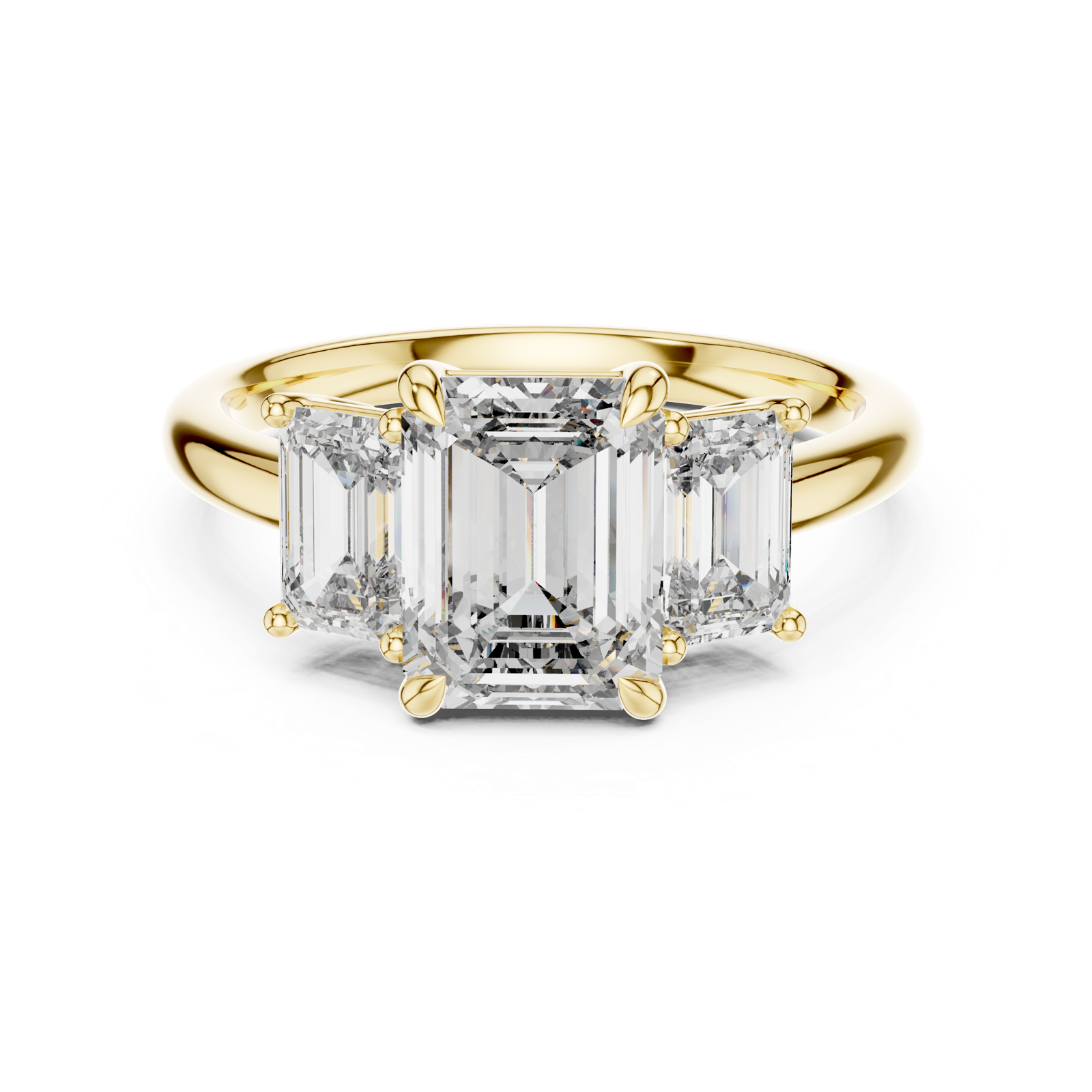 Gold Ring DDLR-045, Yellow Gold, view 4