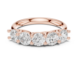 Gold Ring DDLR-719, Rose Gold, view 4
