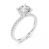 Gold Ring DDLR-1016, White Gold, view 2