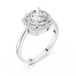 Gold Ring DDLR-809, White Gold, view 2