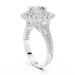 Gold Ring DDLR-011, White Gold, view 1