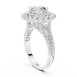 Gold Ring DDLR-011, White Gold, view 1