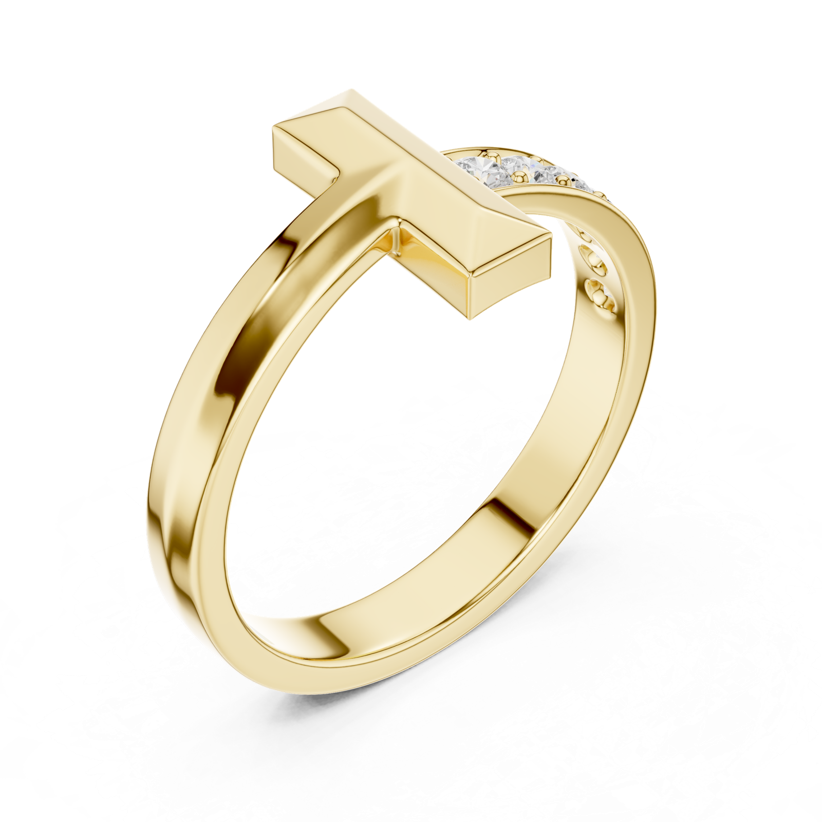Gold Ring SBMR(3), Yellow Gold, view 2