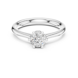 Gold Ring DDLR-560, White Gold, view 4