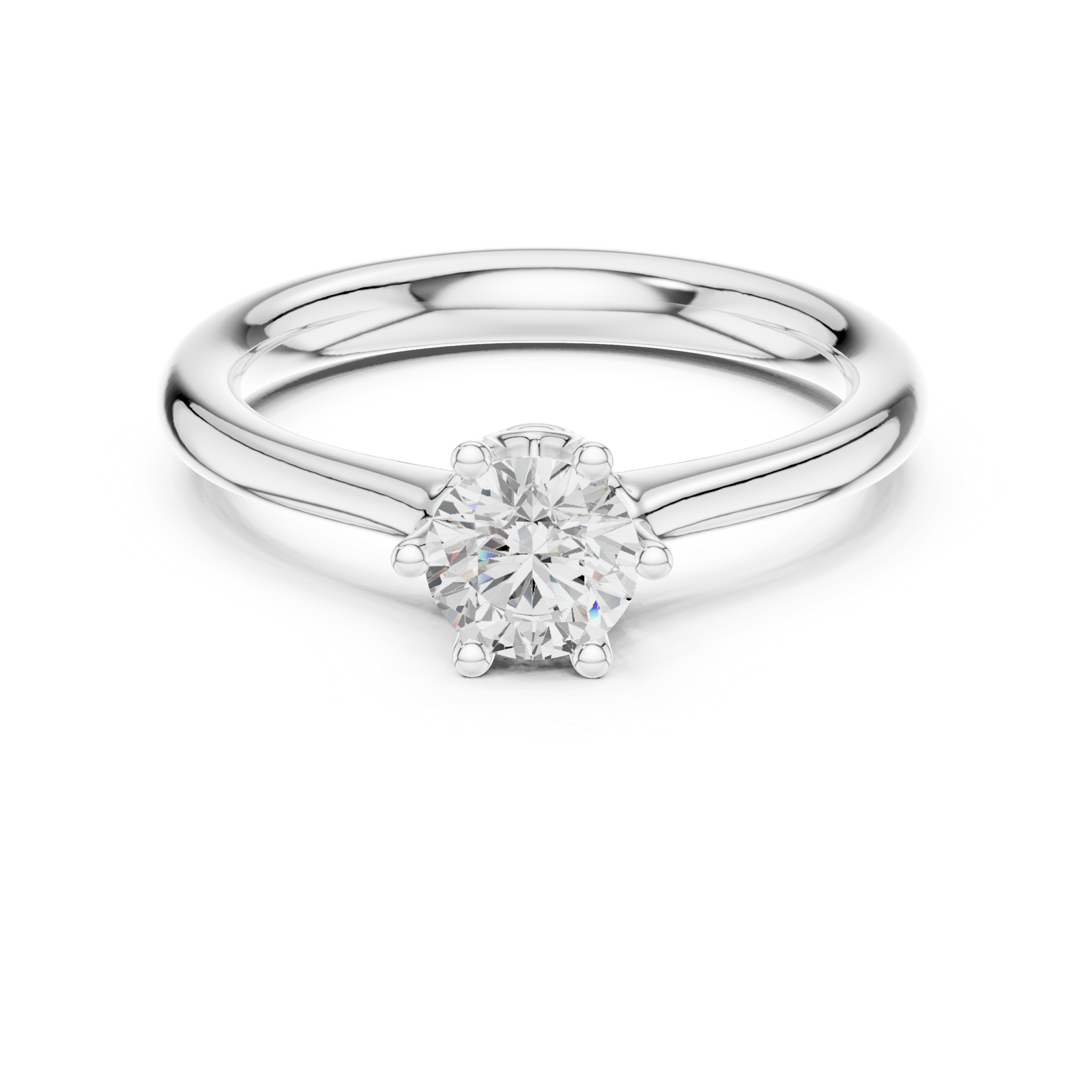 Gold Ring DDLR-560, White Gold, view 4