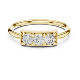 Gold Ring L28-16, Yellow Gold, view 4