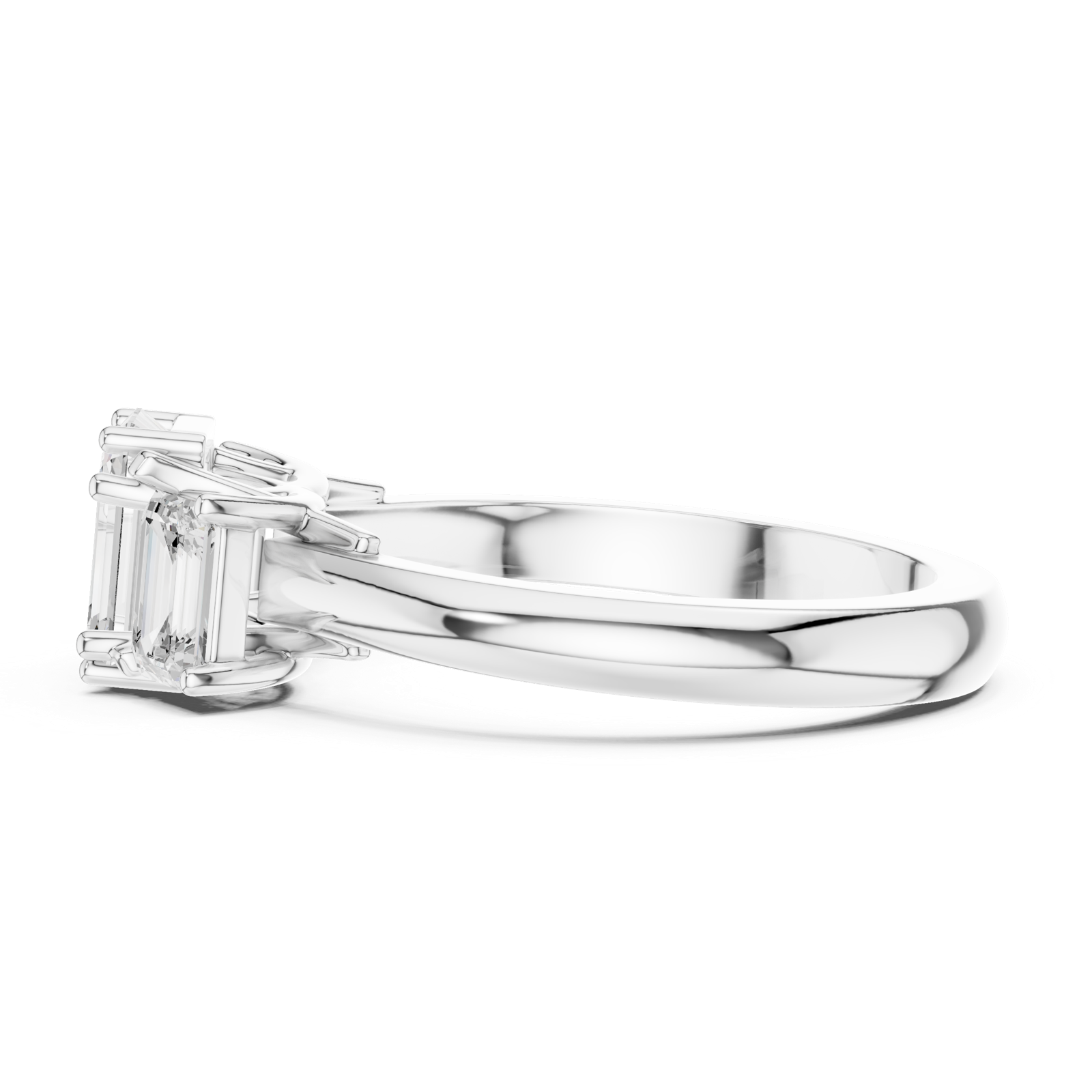 Gold Ring DDLR-1079, White Gold, view 3