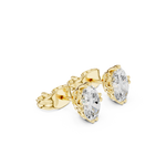 Gold Earrings GER-0350, Yellow Gold, view 1