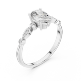 Gold Ring 00001L (11), White Gold, view 2