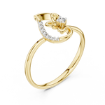 Gold Ring 12-10045@L, Yellow Gold, view 2
