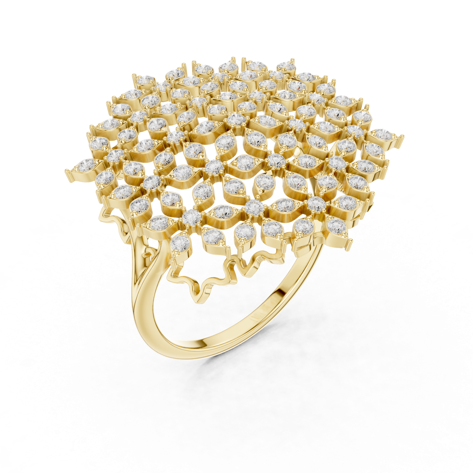 Gold Ring SBWR(47), Yellow Gold, view 2