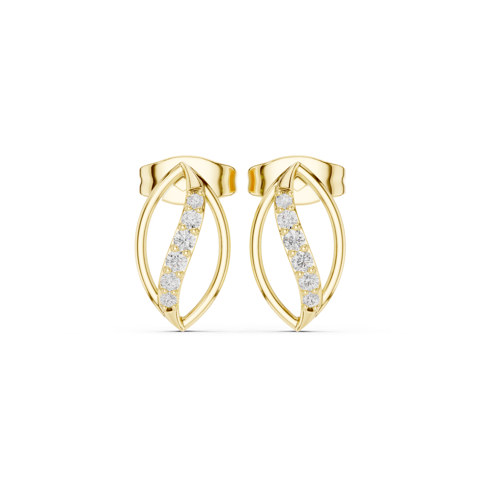Gold Earrings SBER(26), Yellow Gold