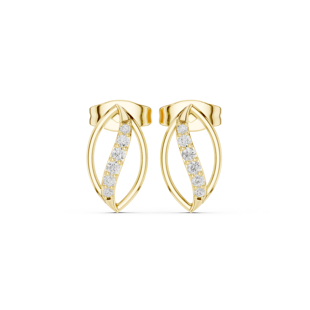Gold Earrings SBER(26), Yellow Gold
