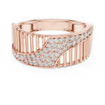 Gold Ring LR-01 (11), Rose Gold, view 4