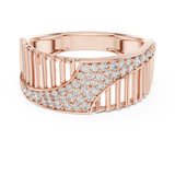 Gold Ring LR-01 (11), Rose Gold, view 4