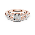 Gold Ring DDLR-1110, Rose Gold, view 4
