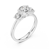 Gold Ring DDLR-638, White Gold, view 2