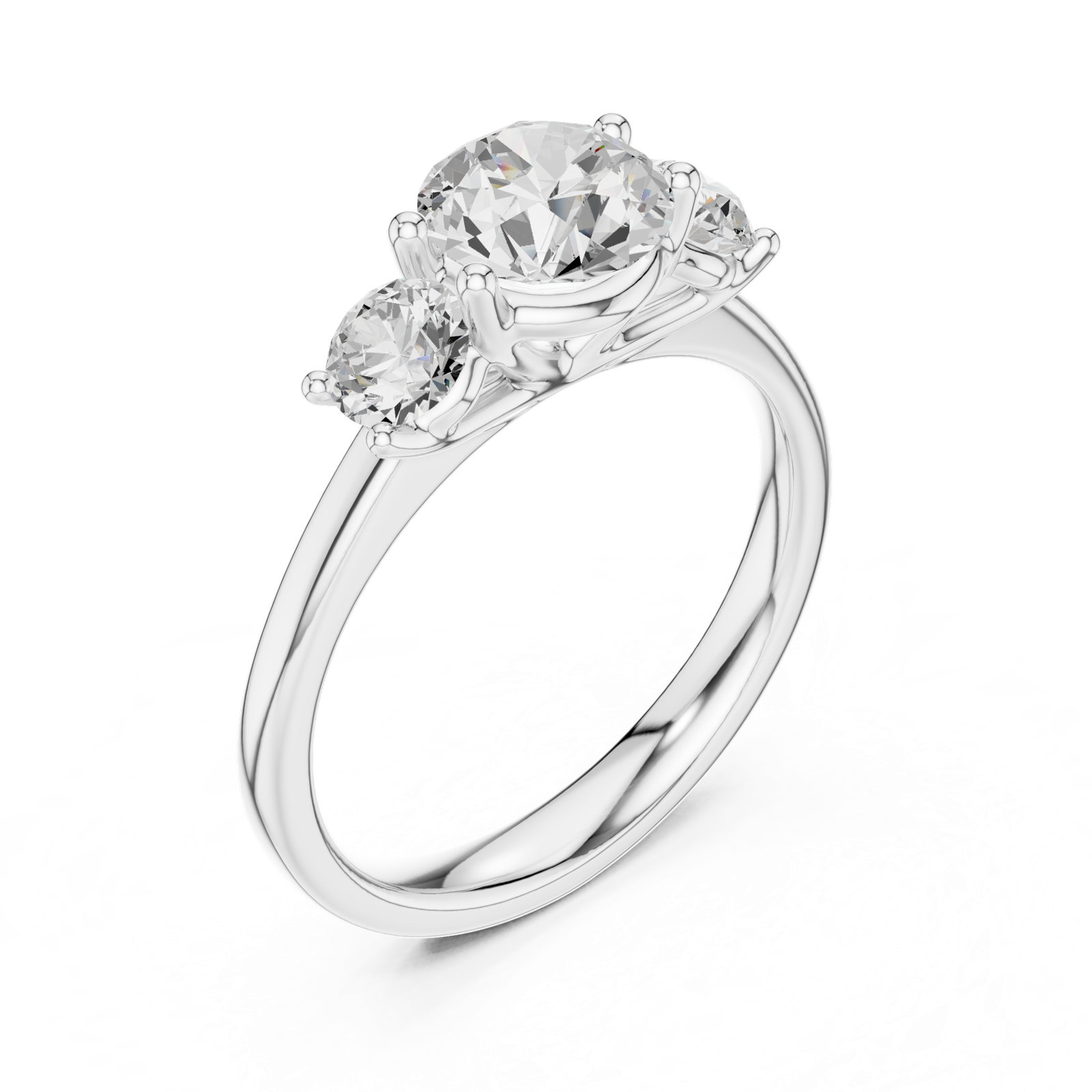 Gold Ring DDLR-638, White Gold, view 2