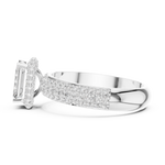 Gold Ring DDLR-1072, White Gold, view 3