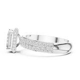 Gold Ring DDLR-1072, White Gold, view 3