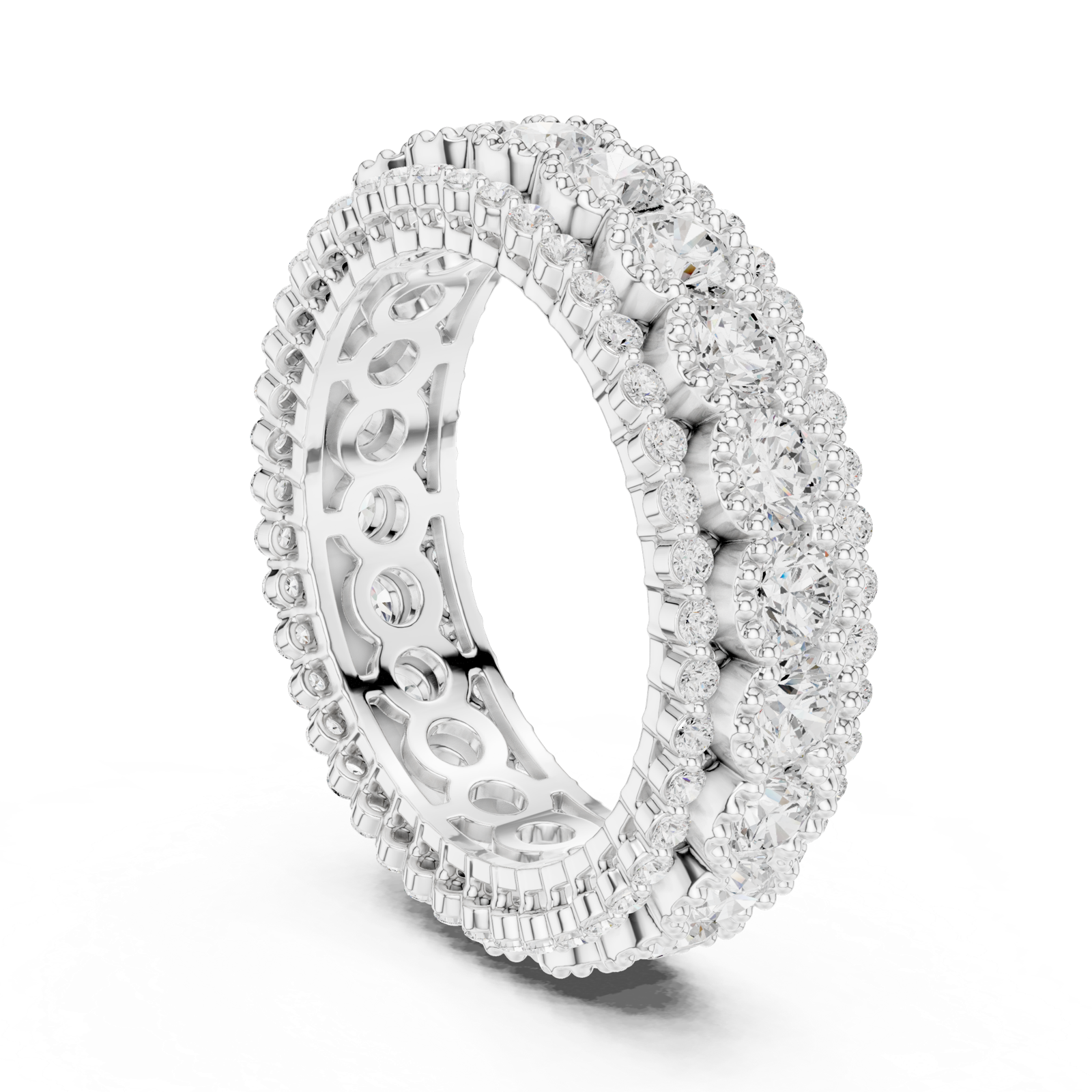 Gold Ring DDLR-367, White Gold