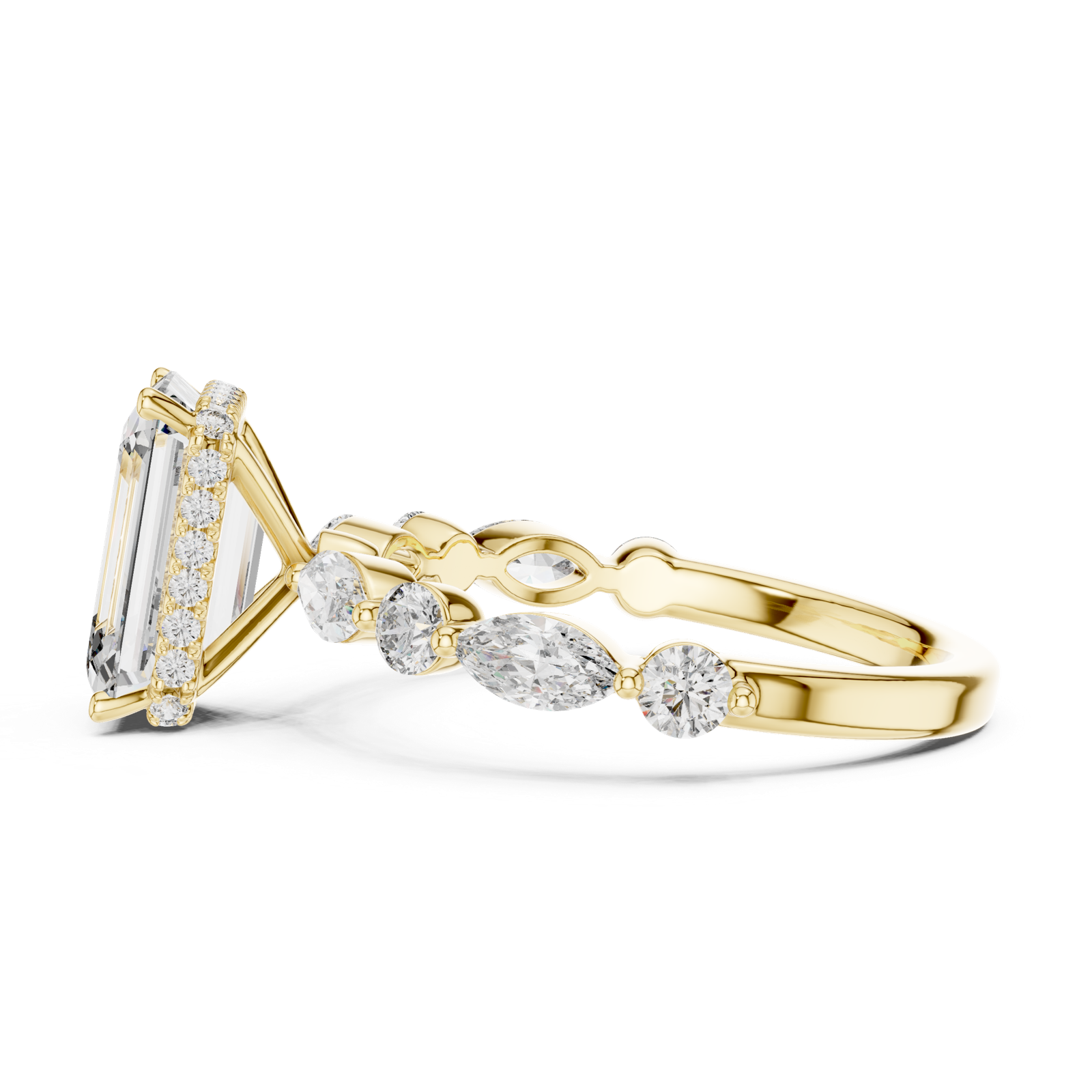 Gold Pendant 9-10014L_04, Yellow Gold, view 3