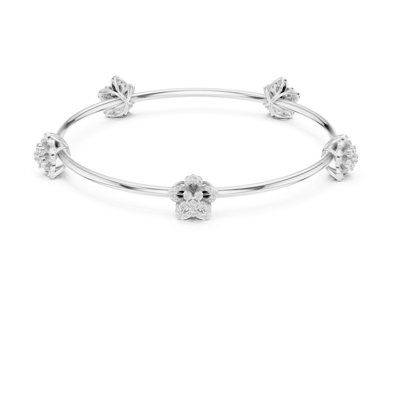 Gold Bracelet 12-10004@LB, White Gold