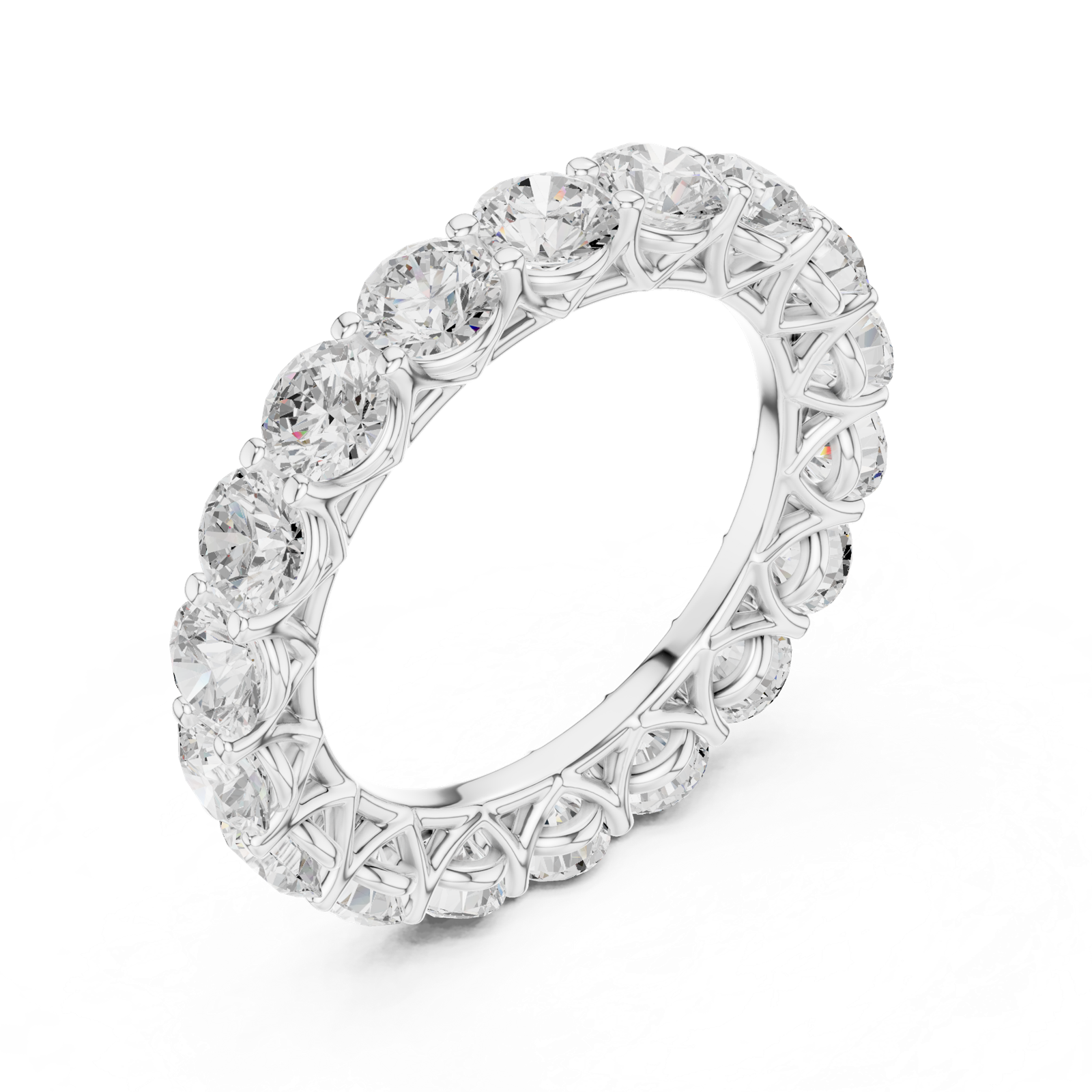 Gold Ring DDLR-675, White Gold, view 2