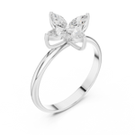 Gold Ring HLR-94, White Gold, view 2
