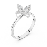 Gold Ring HLR-94, White Gold, view 2